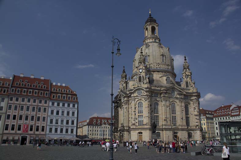 Grenzübertritt und Frauenkirche