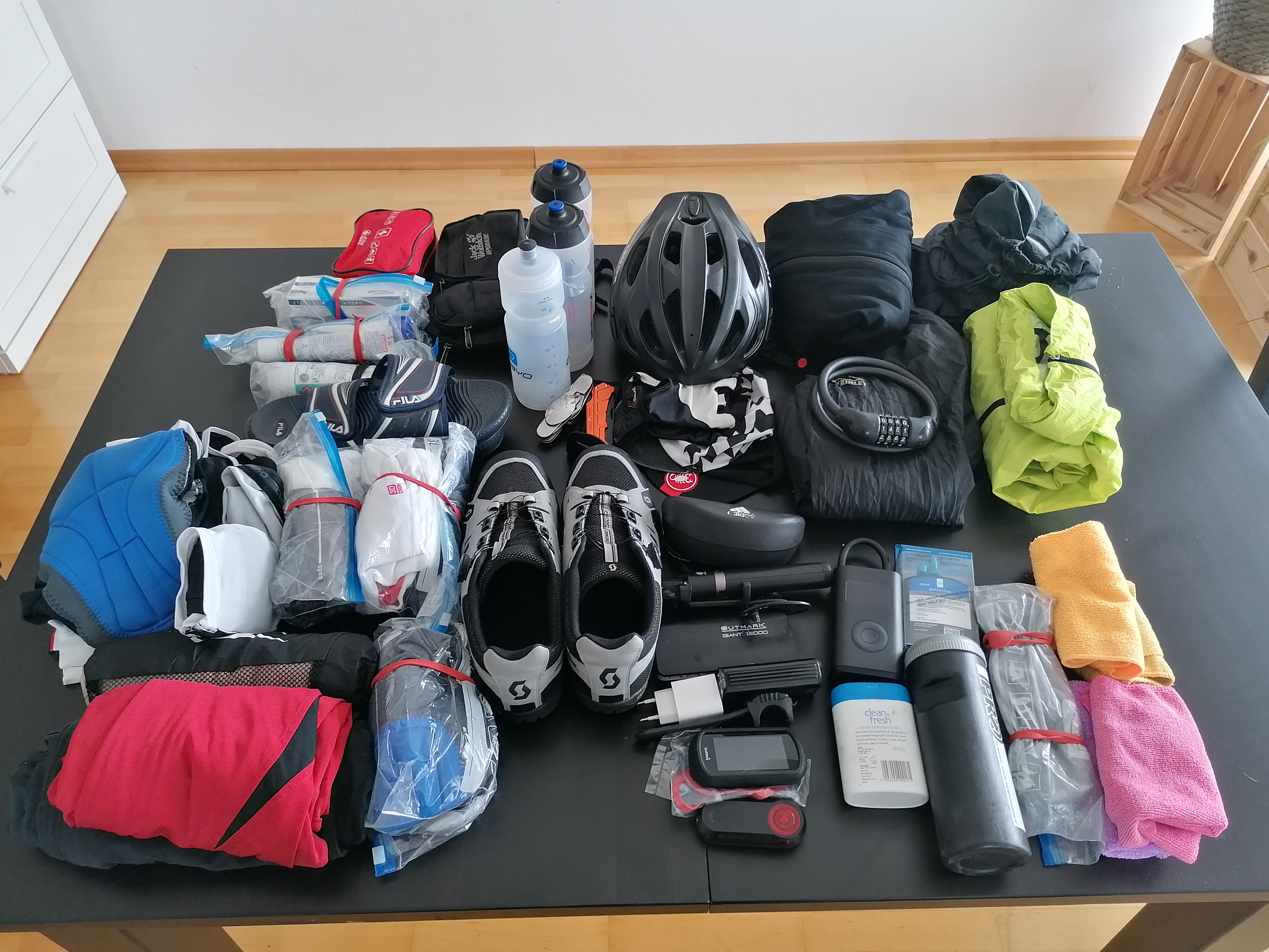 Meine Ausrüstung für die Tour!